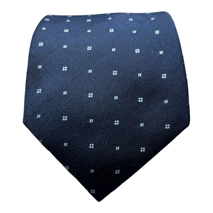 Sky Blue Four Square Navy Tie & Pocket Square