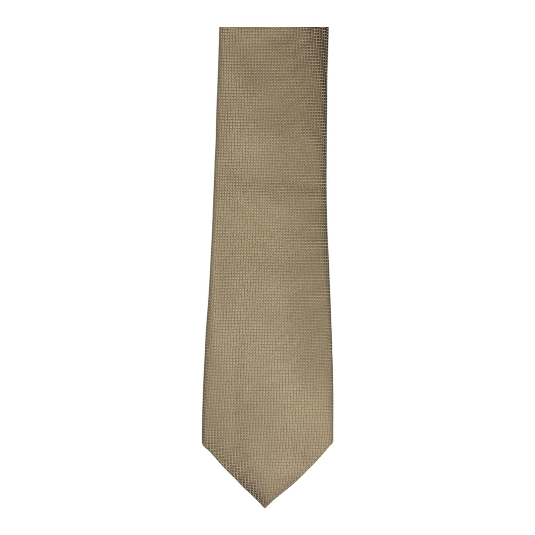 Gold Square Weave Tie & Pocket Square