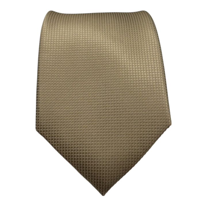 Gold Square Weave Tie & Pocket Square