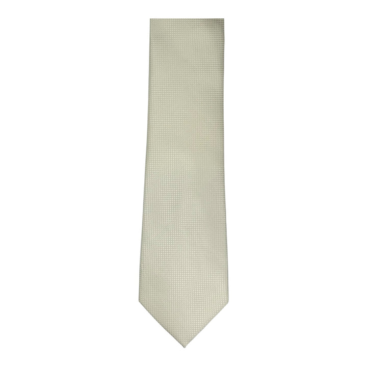 Ivory Square Weave Tie & Pocket Square