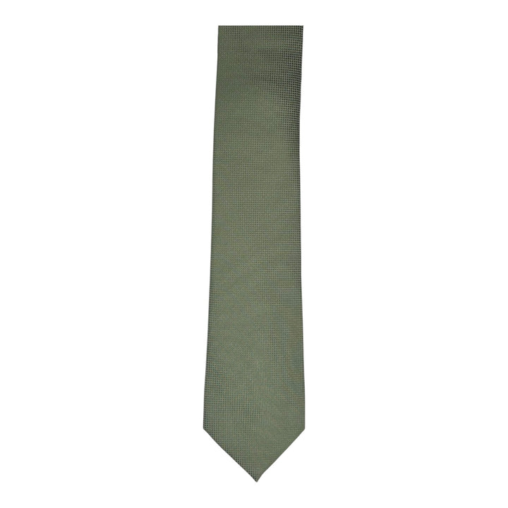 Forest Green Square Weave Print Tie and Pocket Square
