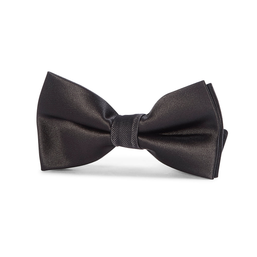 Boy's Black Satin Bow Tie