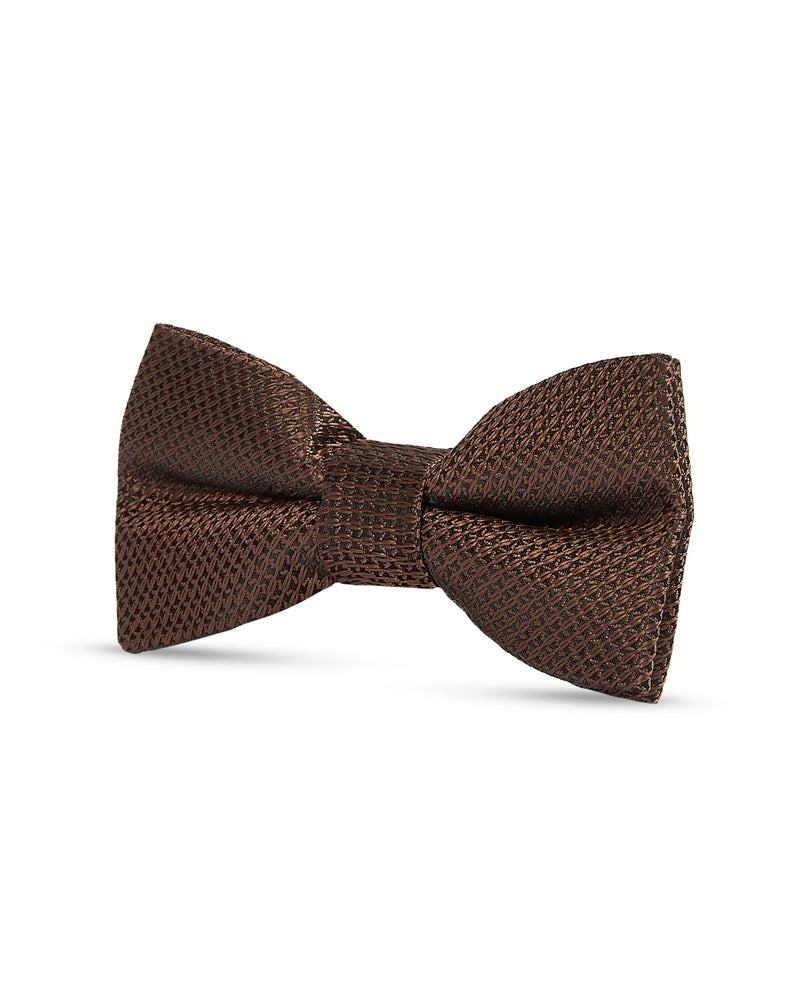 Boy's Brown Textured Bow Tie