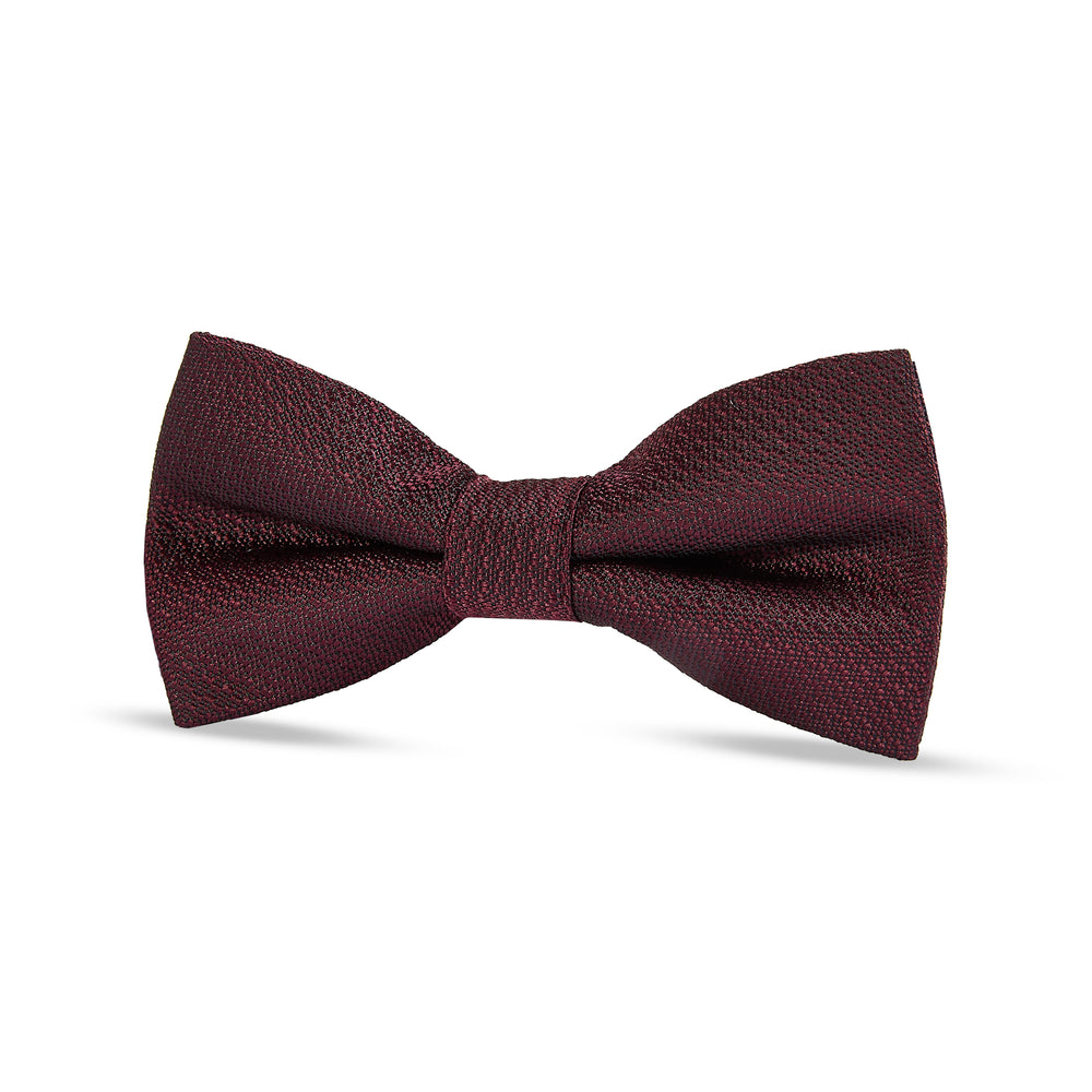 Boy's Burgundy Textured Bow Tie
