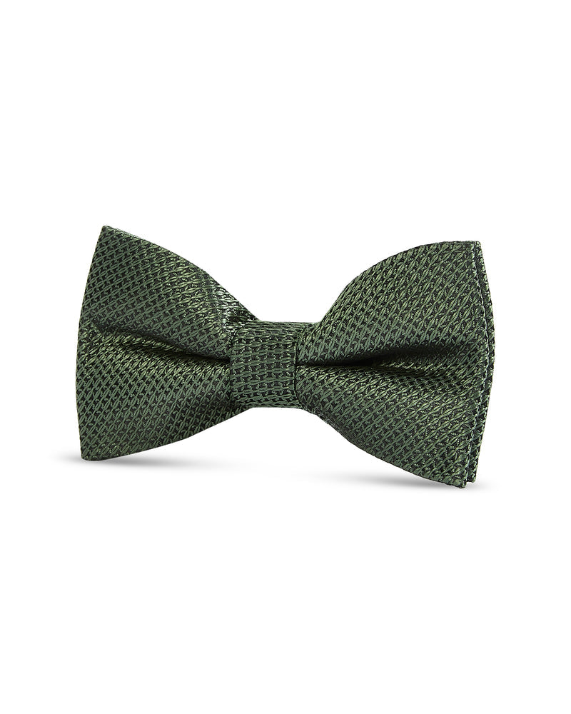 Boy's Green Textured Bow Tie
