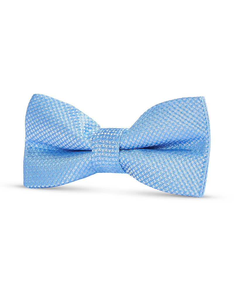 Boy's Light Blue Textured Bow Tie
