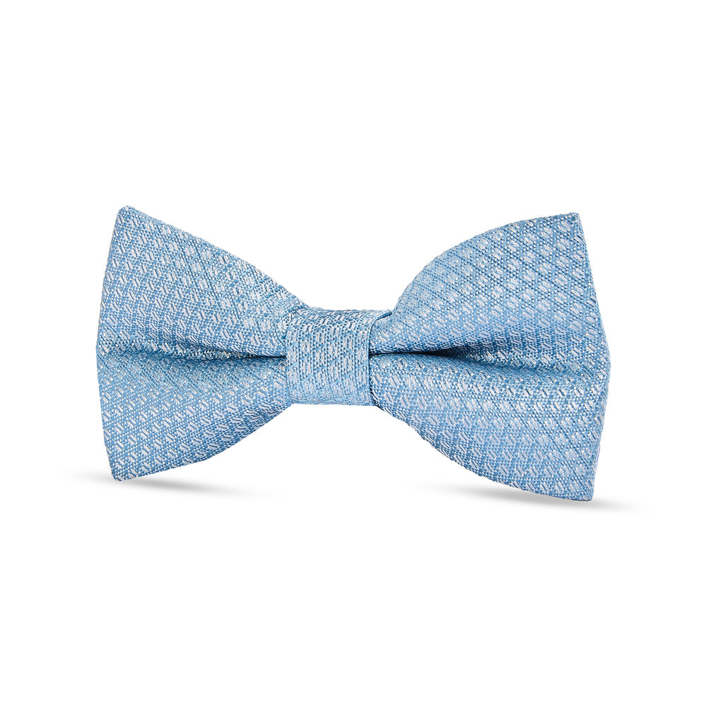 Boy's Light Blue Textured Bow Tie