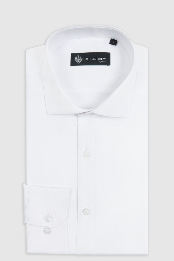 Oliver - White Cutaway Collar Shirt