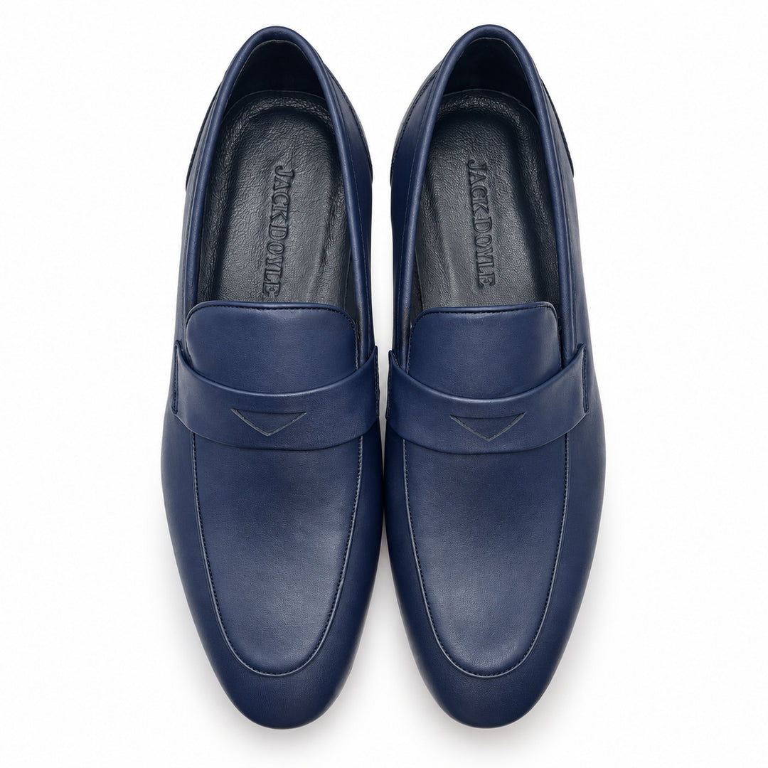 Navy Loafer Shoes