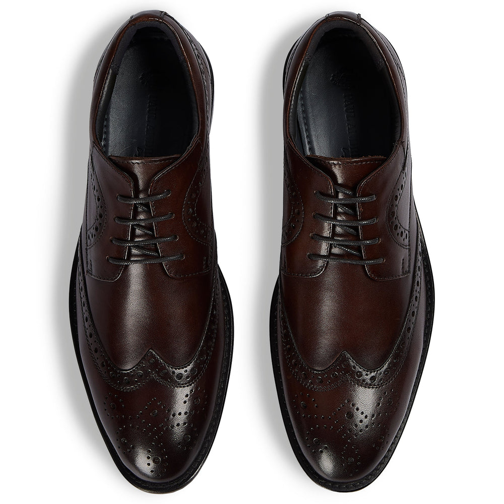 Cambridge - Brown Leather Brogue Shoe