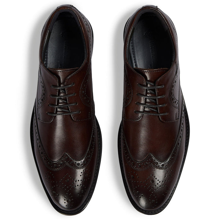 Cambridge - Brown Leather Brogue Shoe