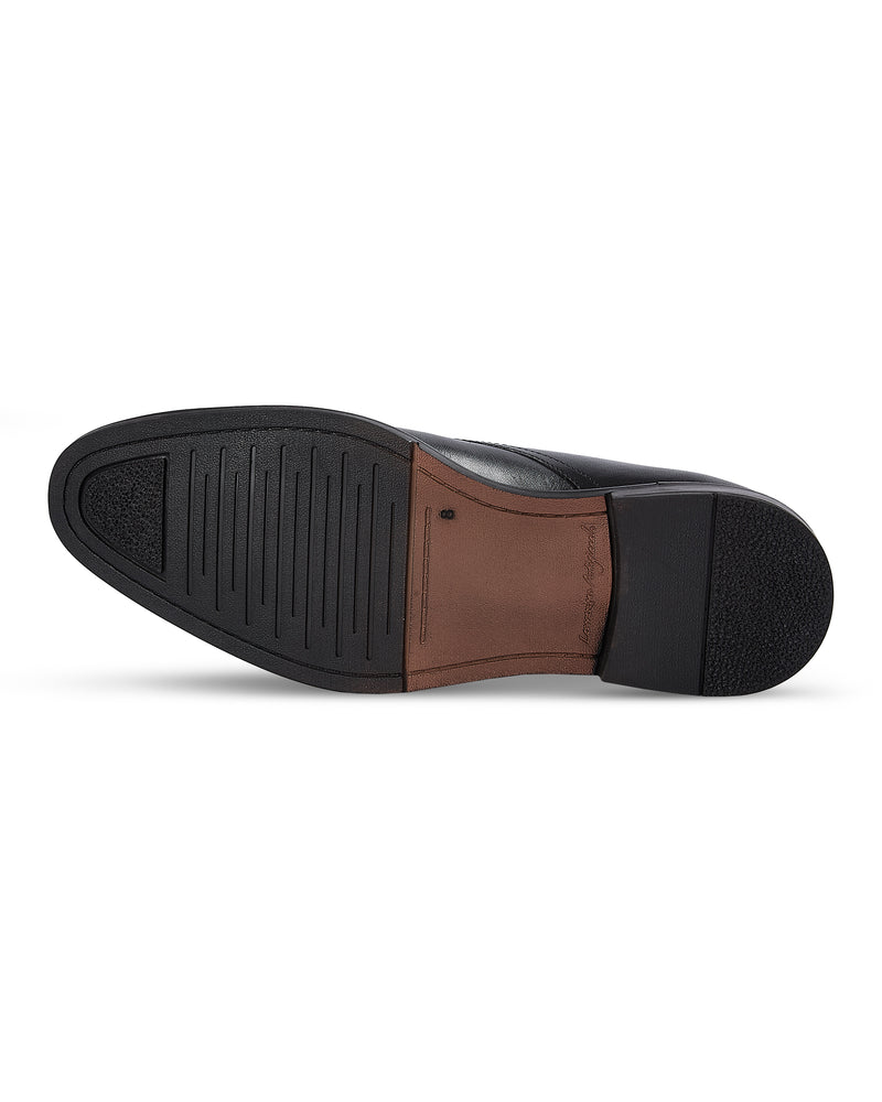 Henley - Black Leather Derby Shoe