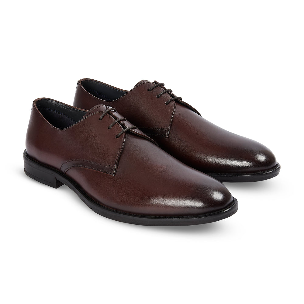 Henley - Brown Leather Derby Shoe