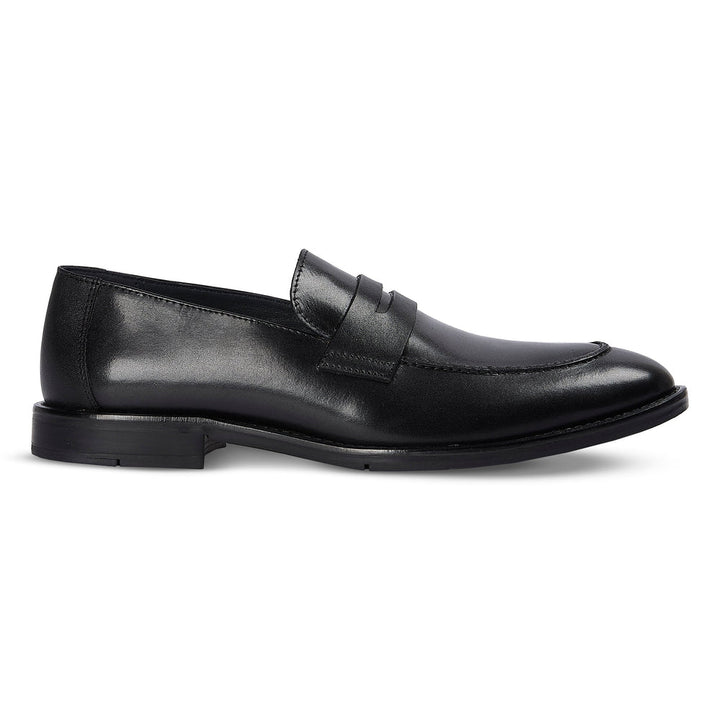 Ted Black Leather Loafer Shoe