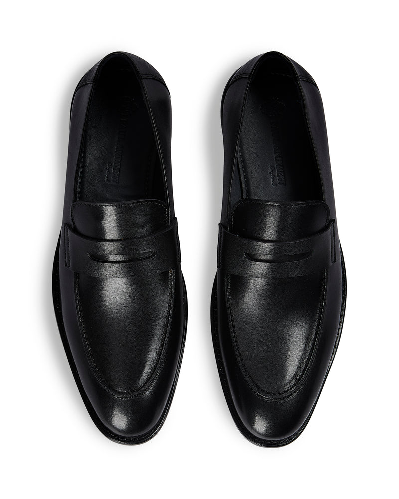 Ted Black Leather Loafer Shoe