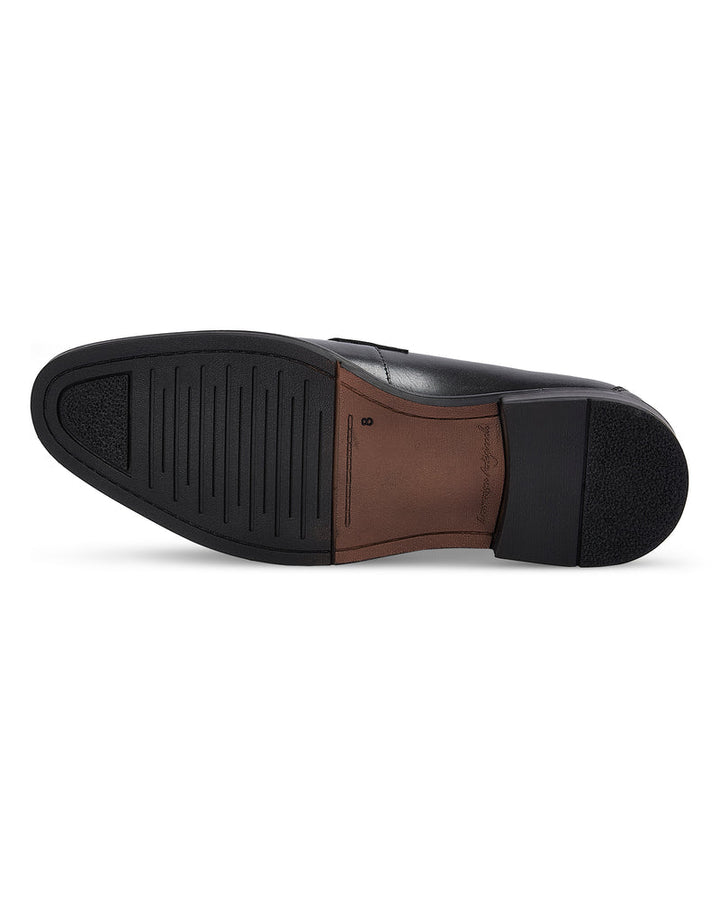 Ted Black Leather Loafer Shoe