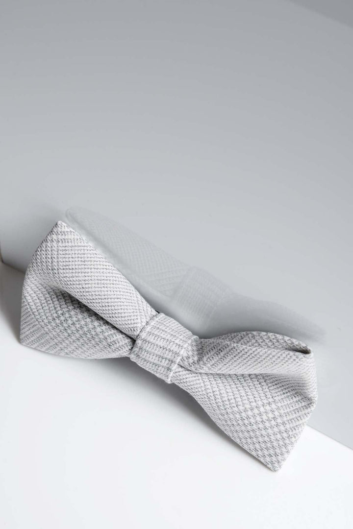 Bromley Stone Check Bow Tie