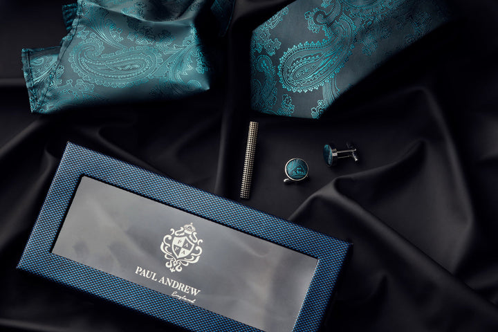 Green Paisley Tie Set
