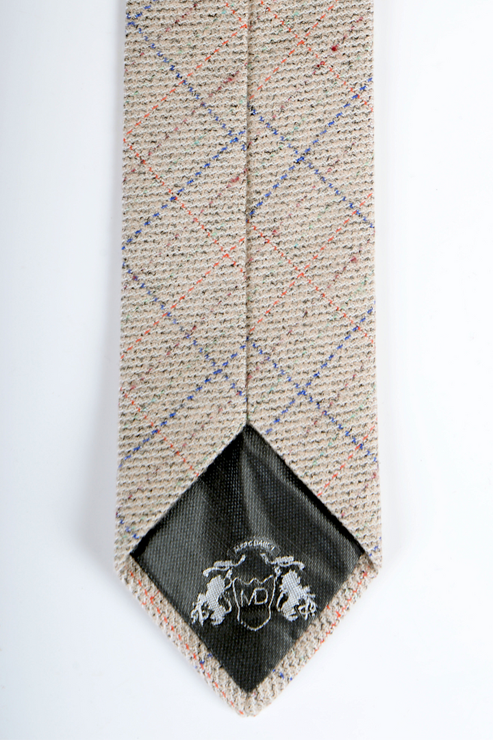 Harding Cream Tweed Check Tie