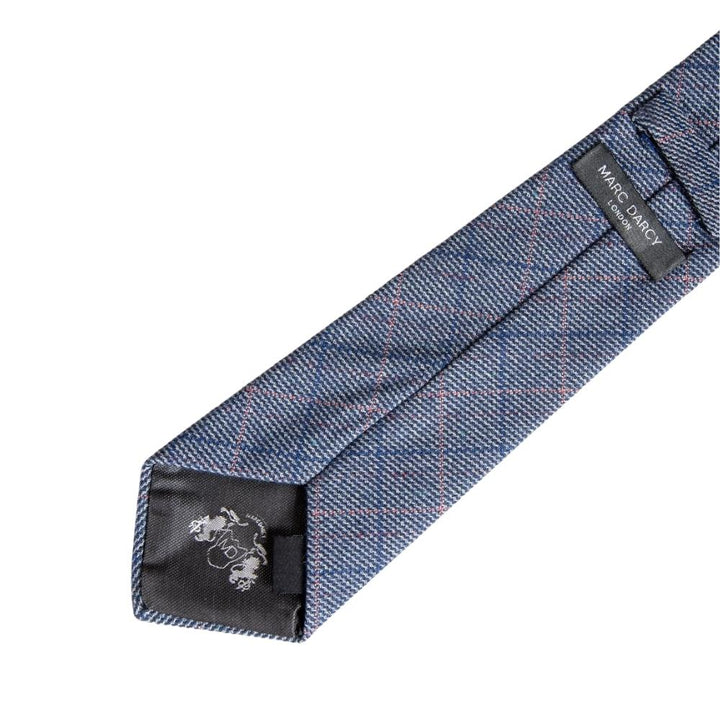 Harry Sky Blue Check Tweed Tie