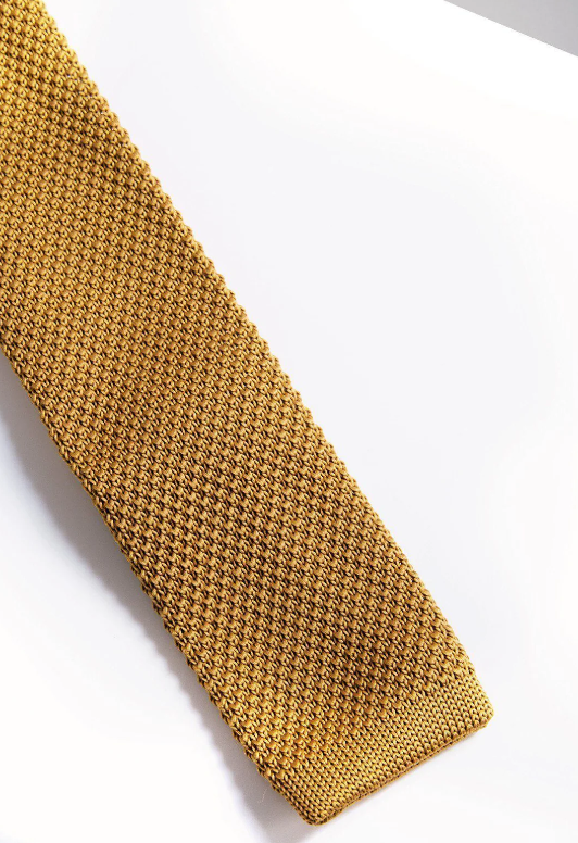 KT Gold Knitted Tie