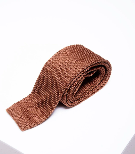 KT Rust Knitted Tie