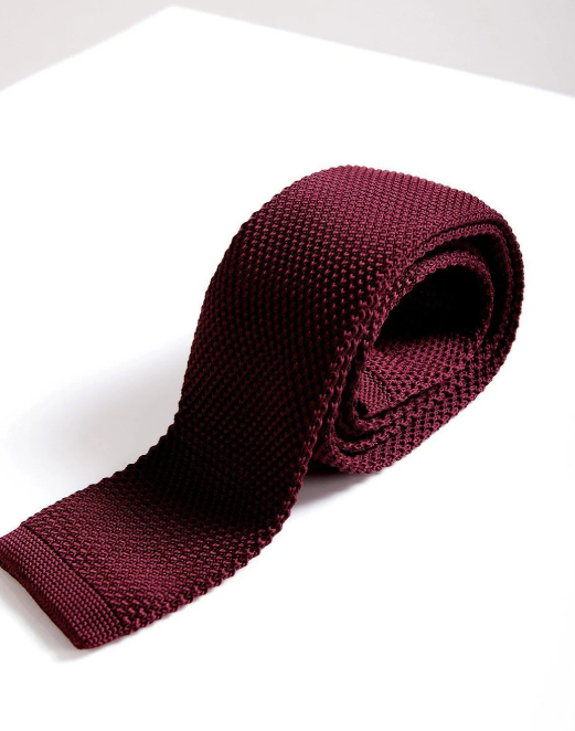KT Wine Knitted Tie