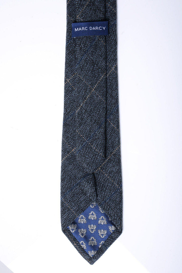 Scott Blue Tweed Check Tie