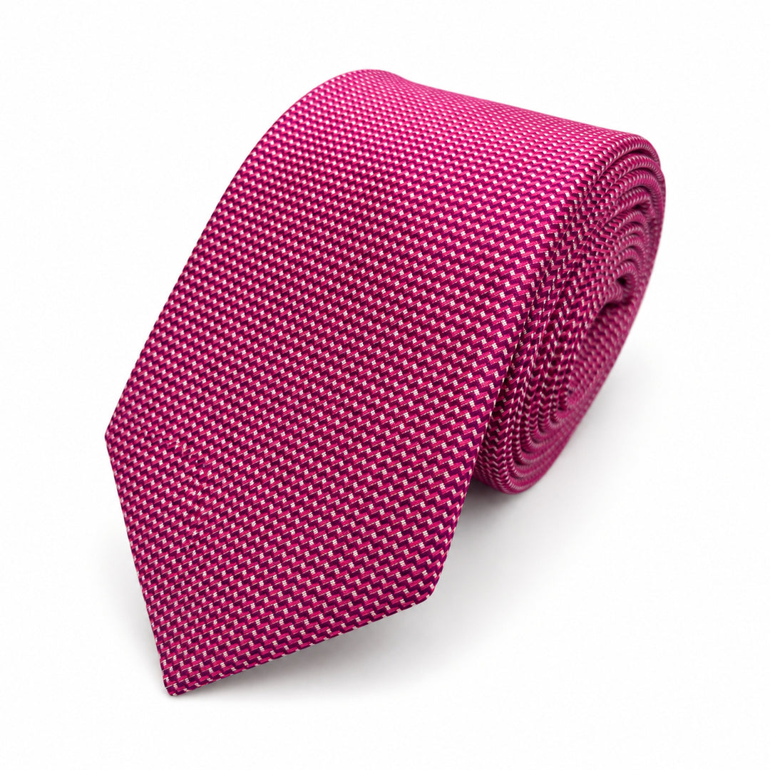 Pink Micro Pattern Tie & Pocket Square