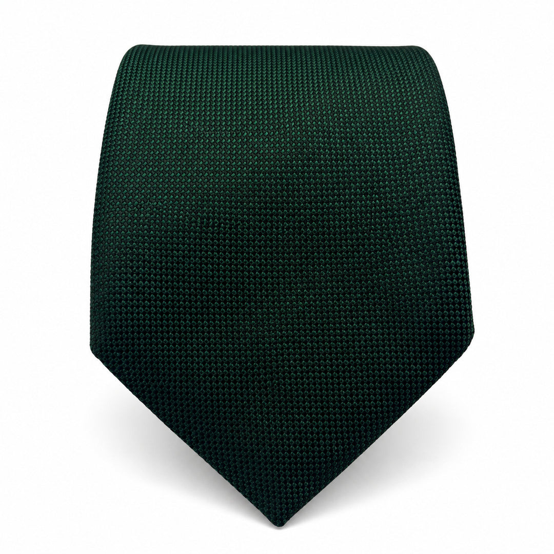 Forest Green Textured Tie and Pocket Square