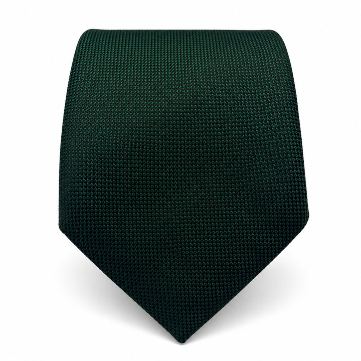 Forest Green Textured Tie and Pocket Square