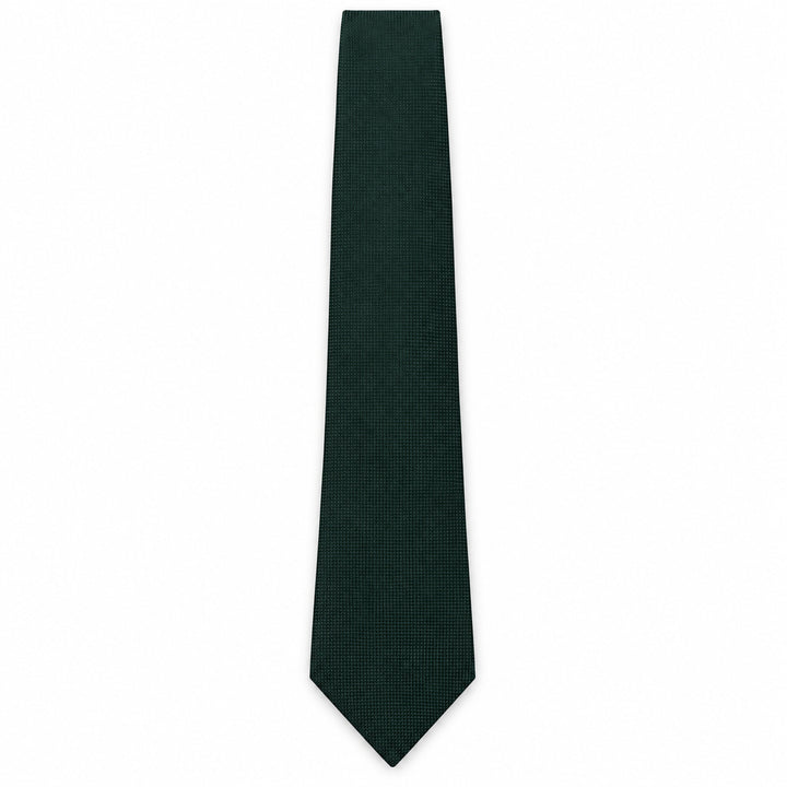 Forest Green Textured Tie and Pocket Square