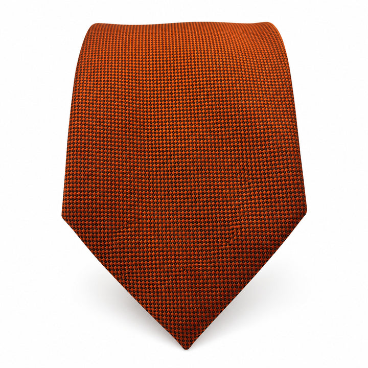 Rust Orange Tie and Pocket Square