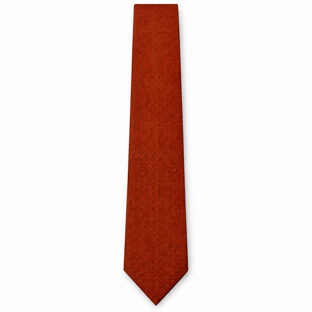 Rust Orange Tie and Pocket Square