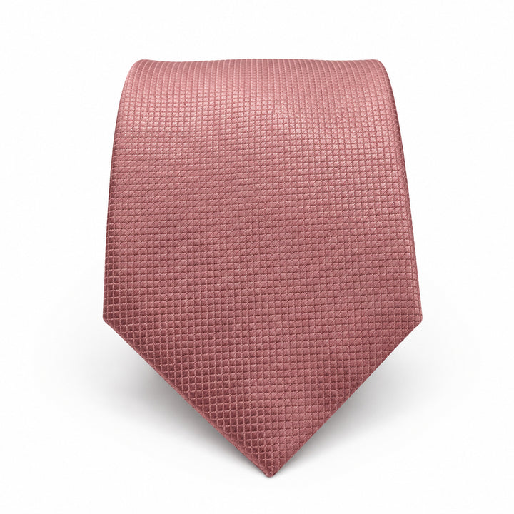 Dusty Pink Textured Tie & Pocket Square