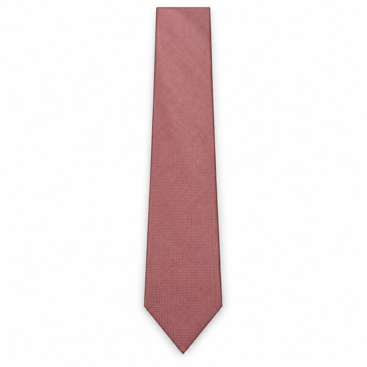 Dusty Pink Textured Tie & Pocket Square