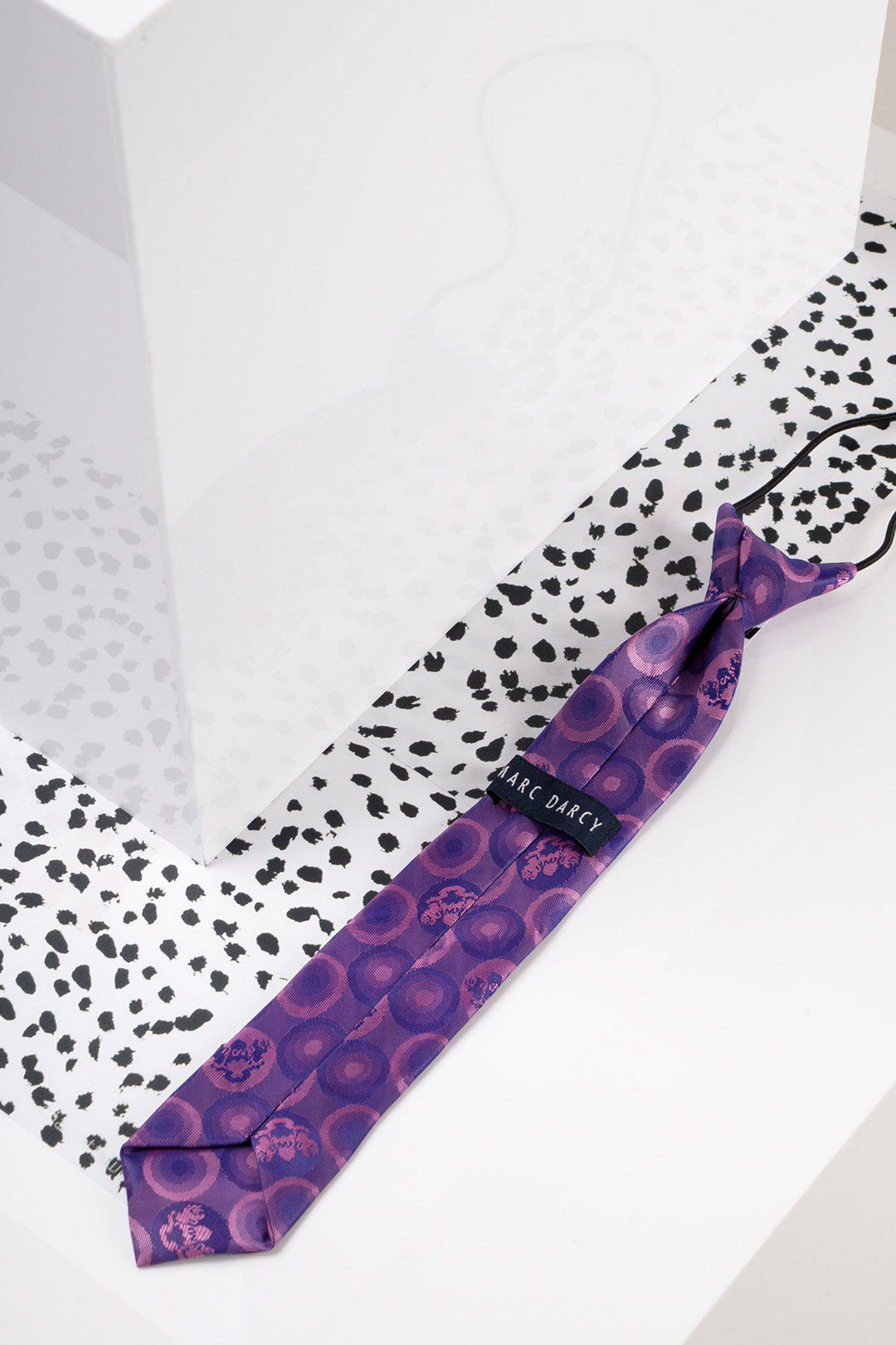Children's Purple Bubble Circle Print Tie