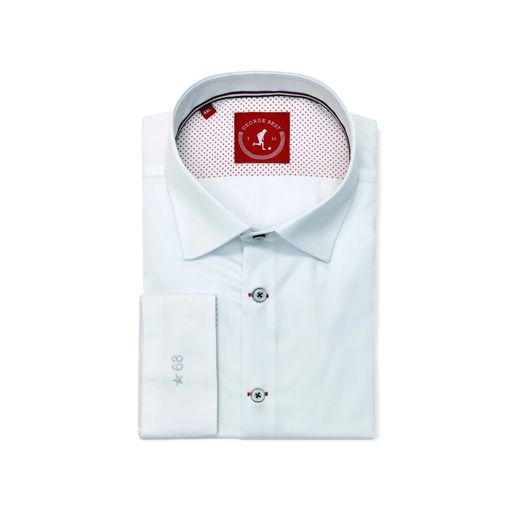 Tailored Fit White Cotton Shirt