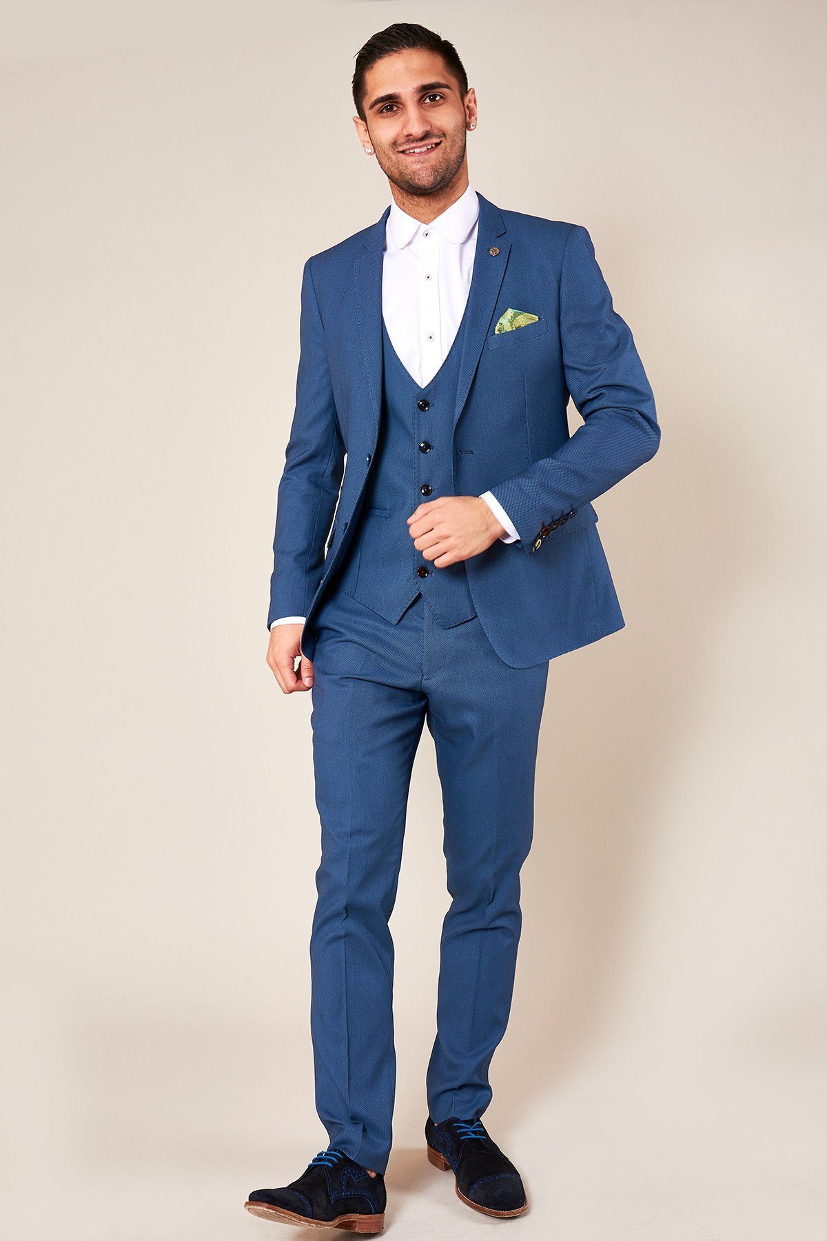 Danny Sky Three Piece Suit With Single Breasted Waistcoat