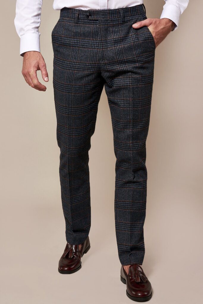 Luca Navy Check Tweed Suit | Wedding Suits | Suits Distributors Cork