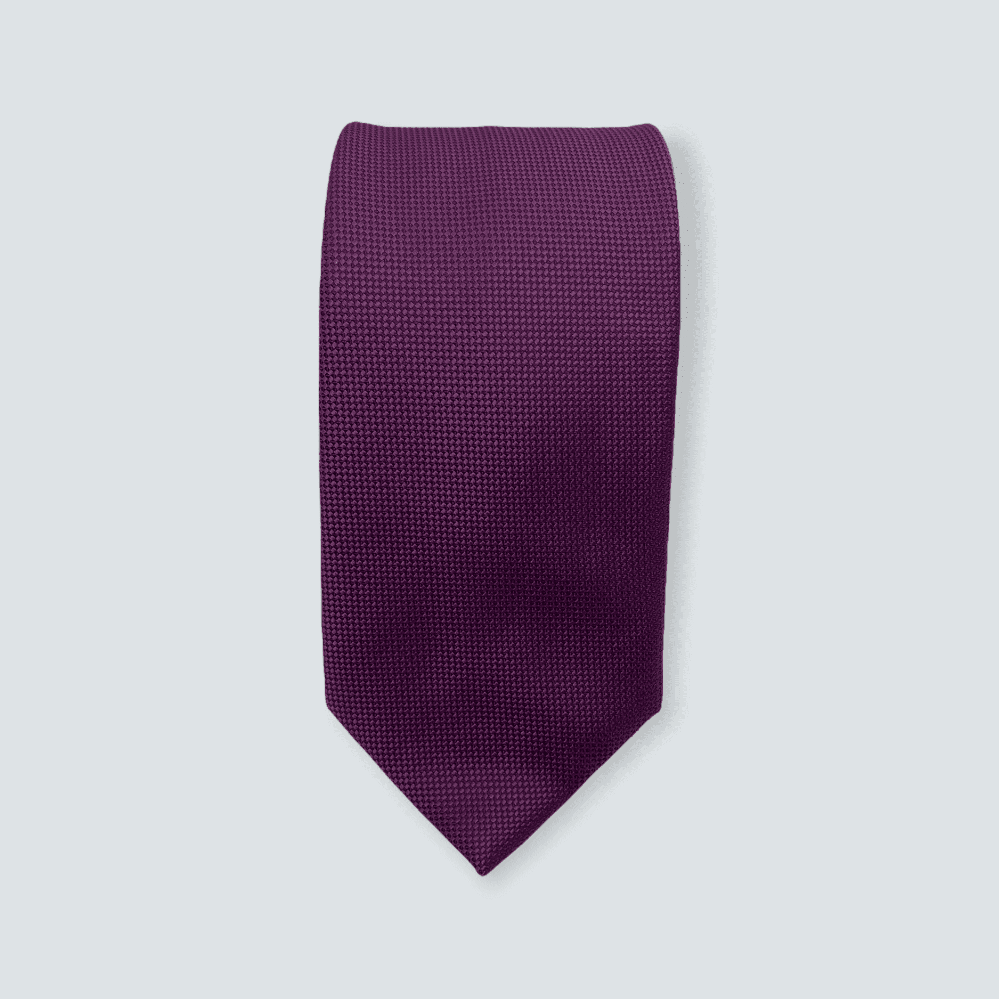 Purple Salt And Pepper Weave Tie With Pocket Square