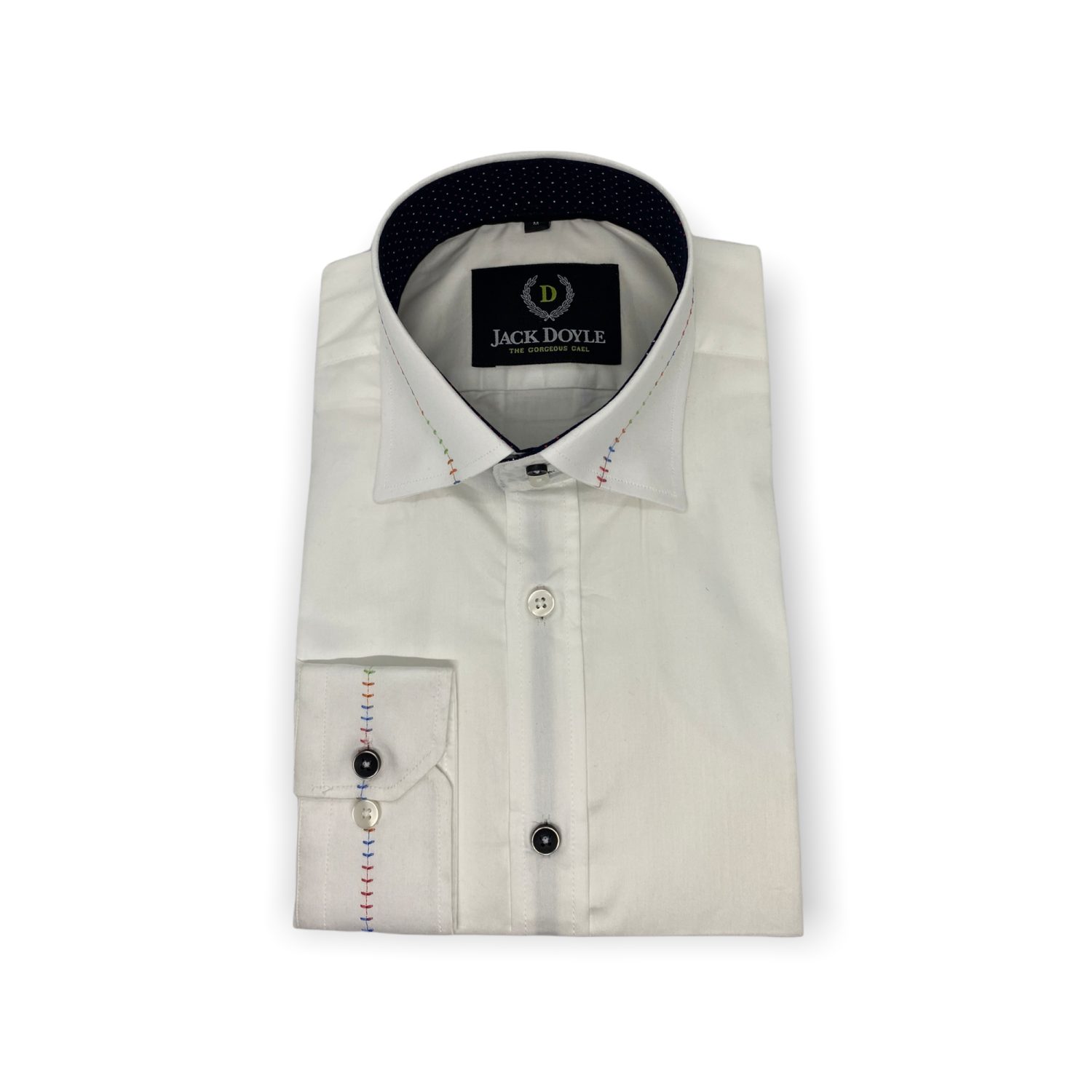 Casual White Shirt With Trim