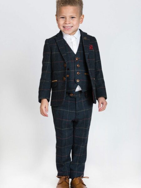 Scott Gray Check Three Piece Suit | Suits Distributors Cork