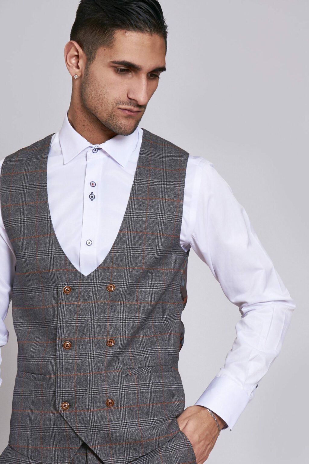 Jenson Grey Check Suit | Suits Distributors Cork